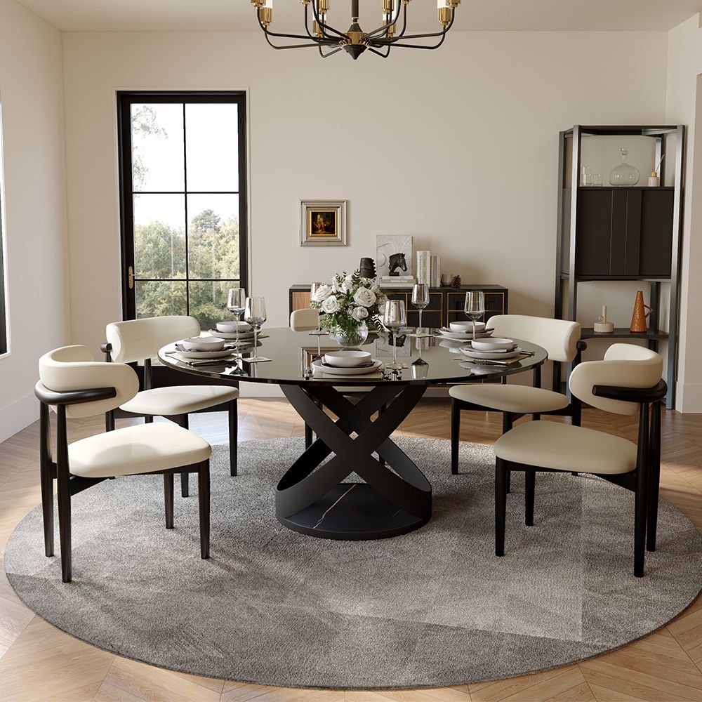 for 4 Gray Glass Tempered Glass Dining Room Set