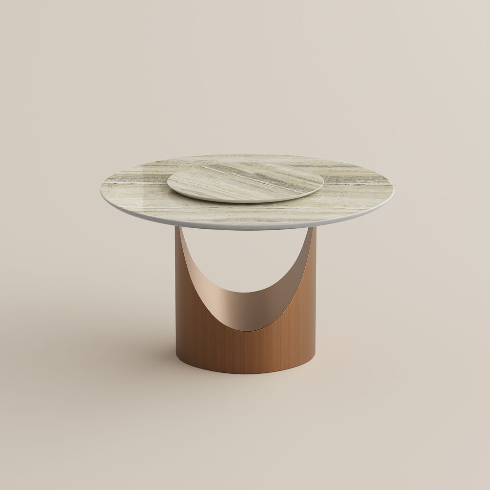 Yellow Natural Marble Dining Tables