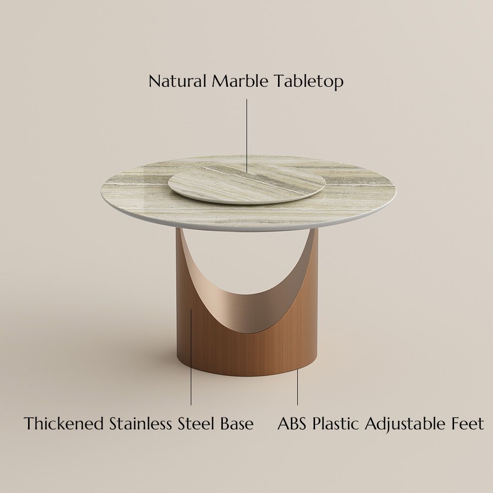 Yellow Natural Marble Dining Tables