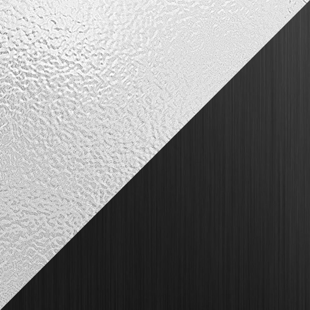 Transparent Glass & Black