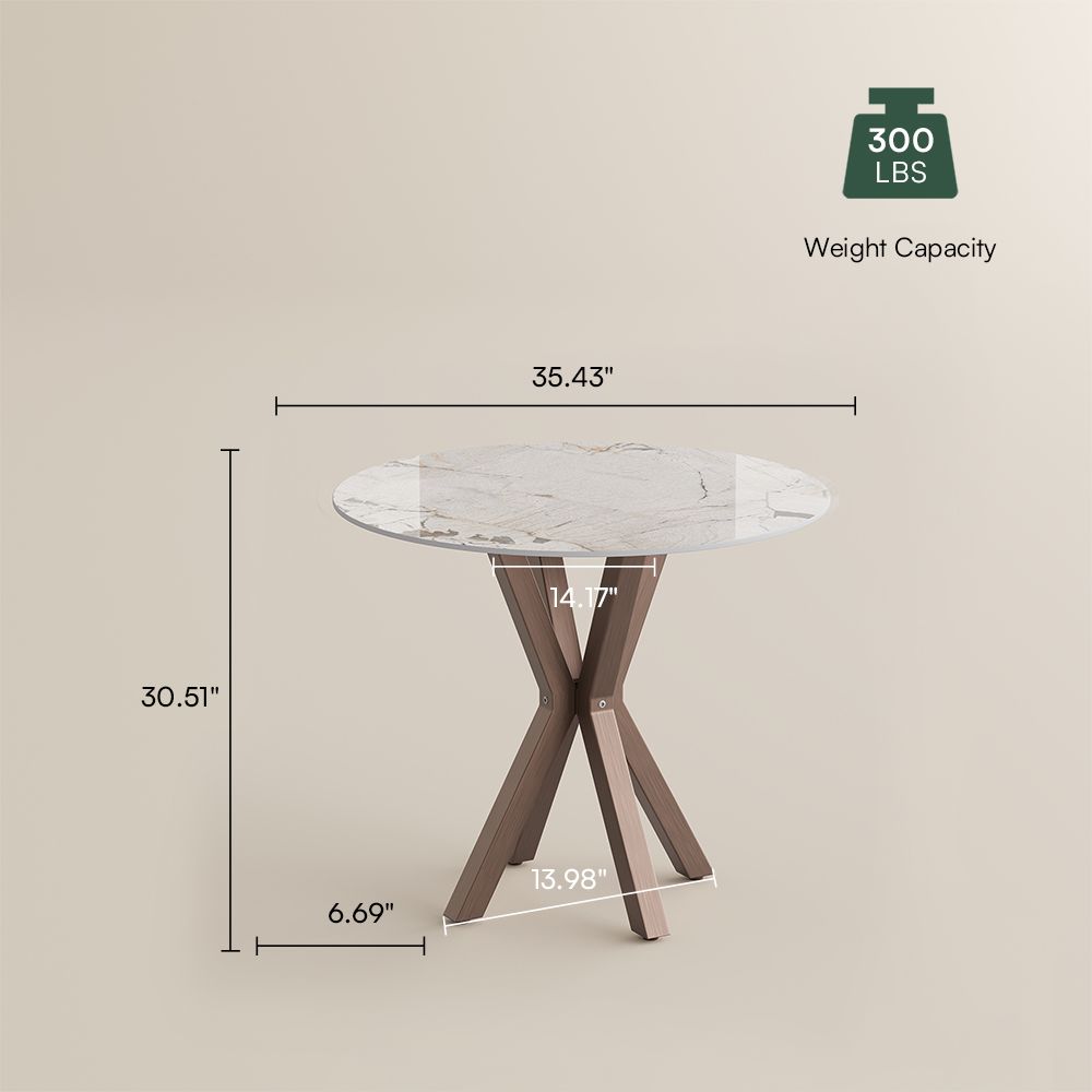 Pandora Glossy Sintered Stone Small Bar & Bistro Tables