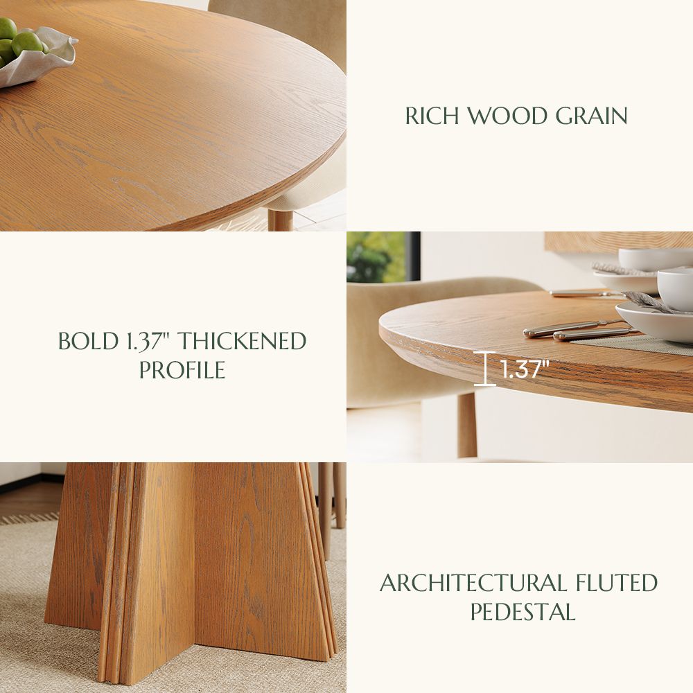 Lawson Walnut Color Dining Room Set