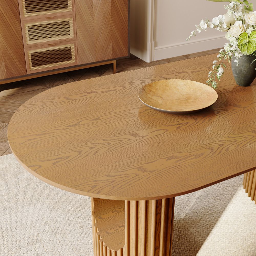 Silva Walnut Color Dining Room Set