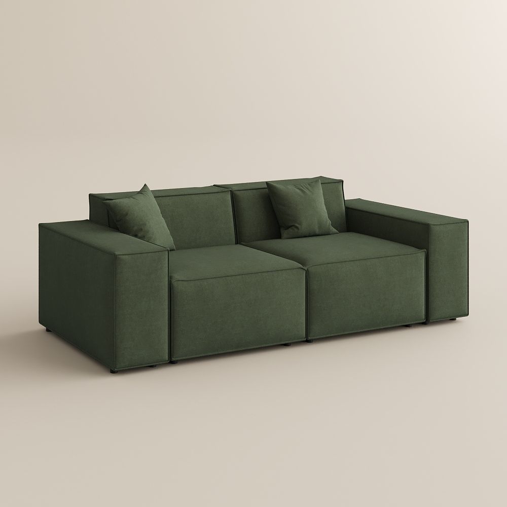 Green Fabric Sofas & Loveseats