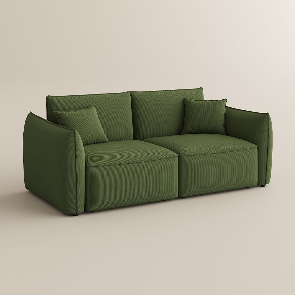 Sofas & Loveseats Green Corduroy Modular Sofas
