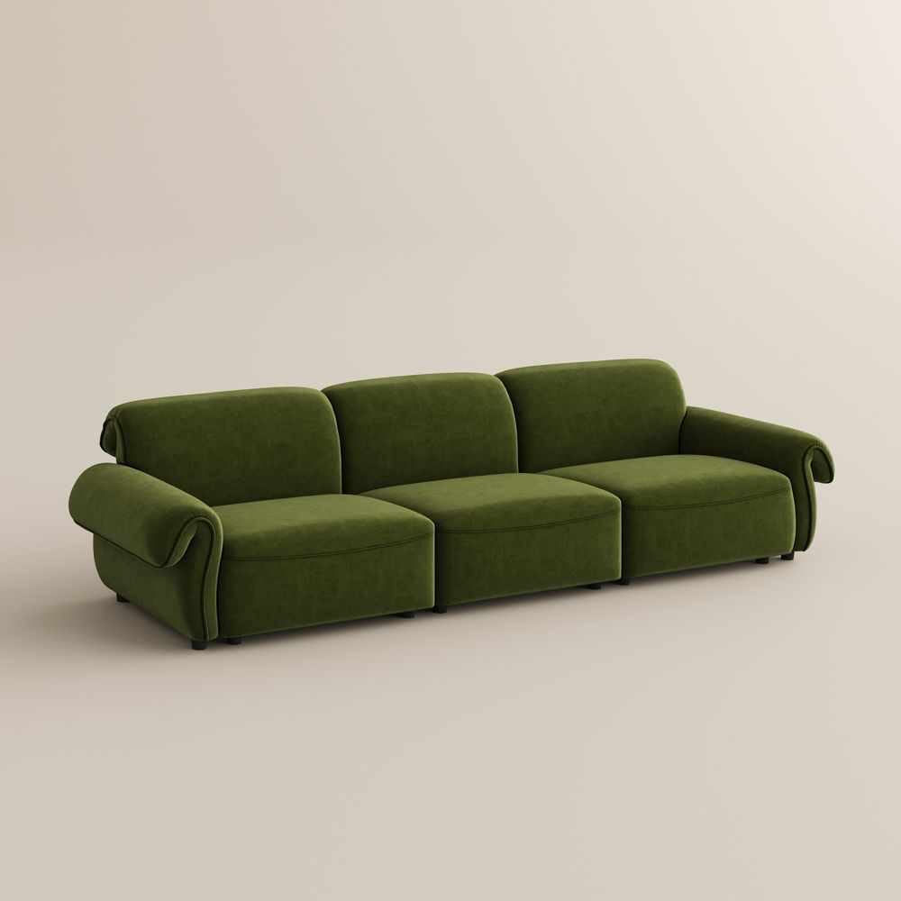 Sectionals Green Chenille Sofas & Loveseats