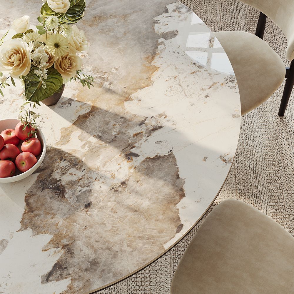 Black Pandora & Black Glossy Sintered Stone Dining Tables