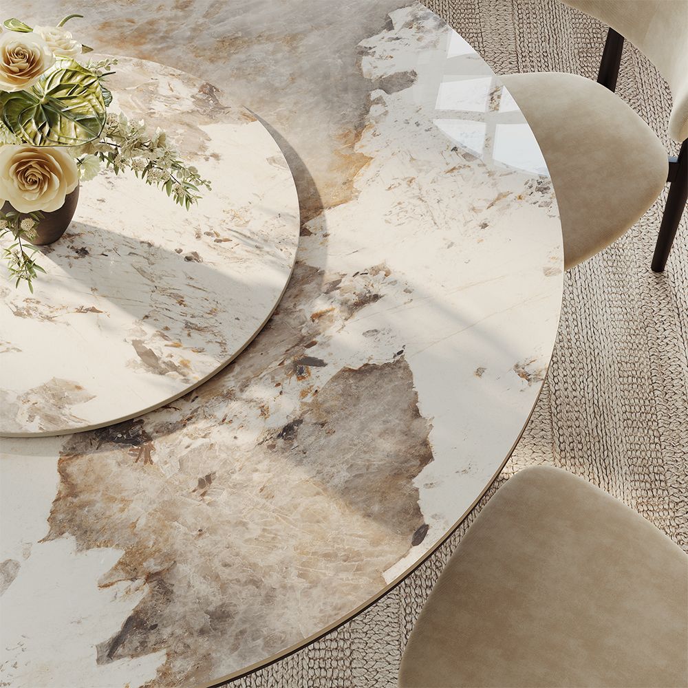 Black Pandora & Black Glossy Sintered Stone Dining Tables