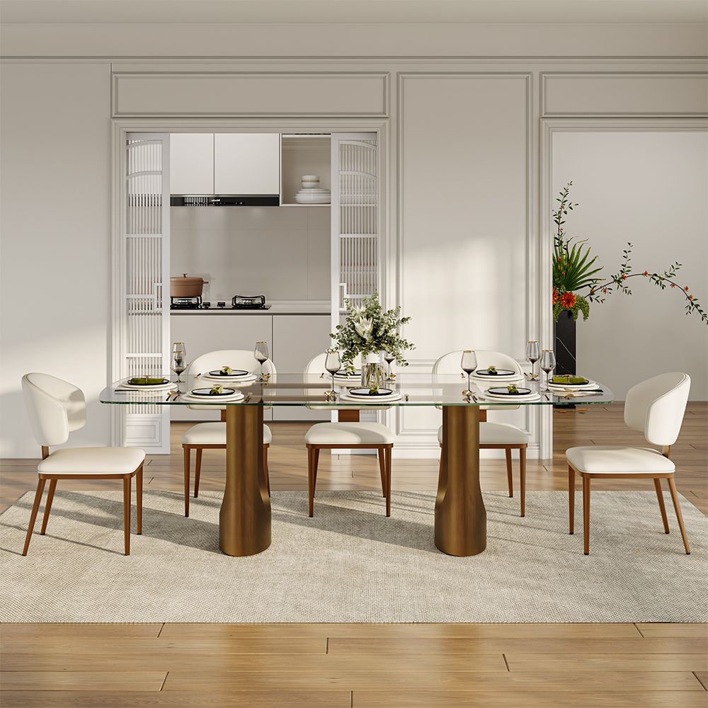 Glass Clear Glass Dining Tables