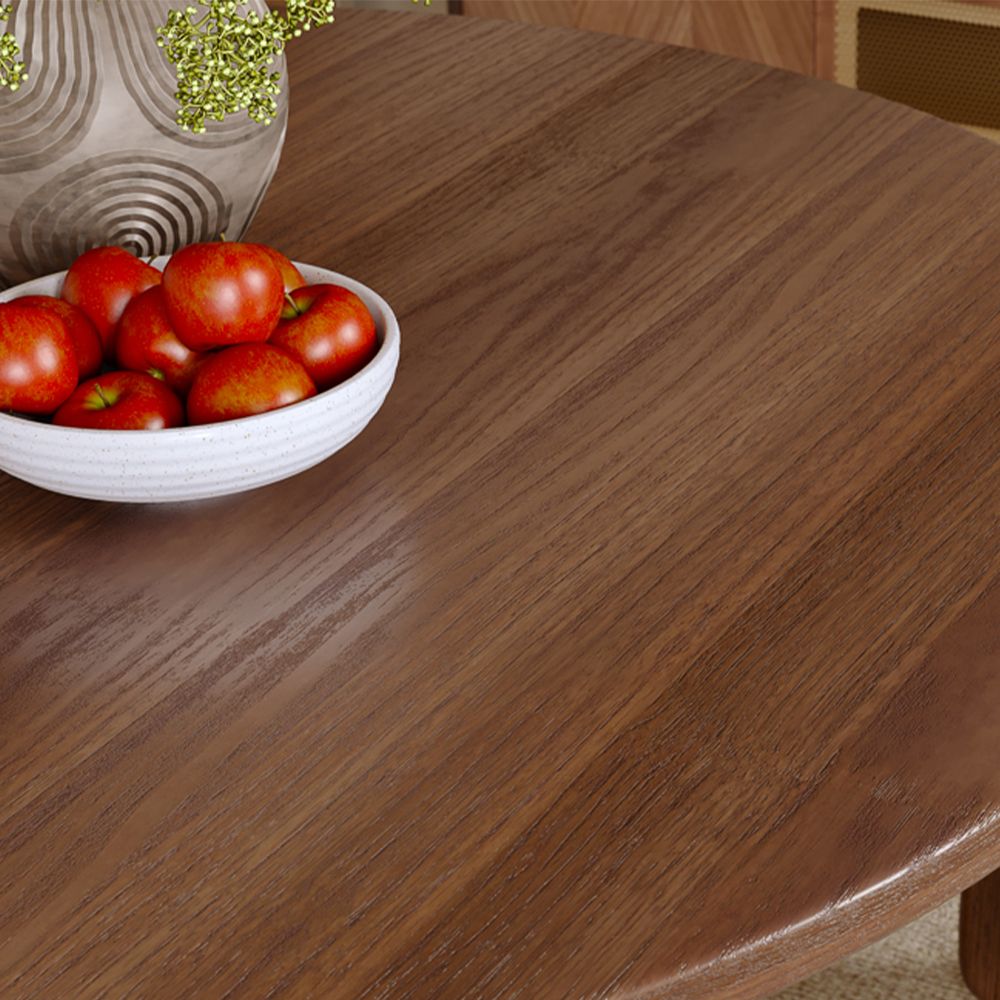 Wood Walnut Color Oak Wood Veneer Dining Tables