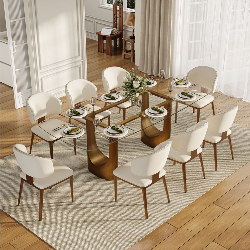 Kitchen Clear Glass Dining Tables