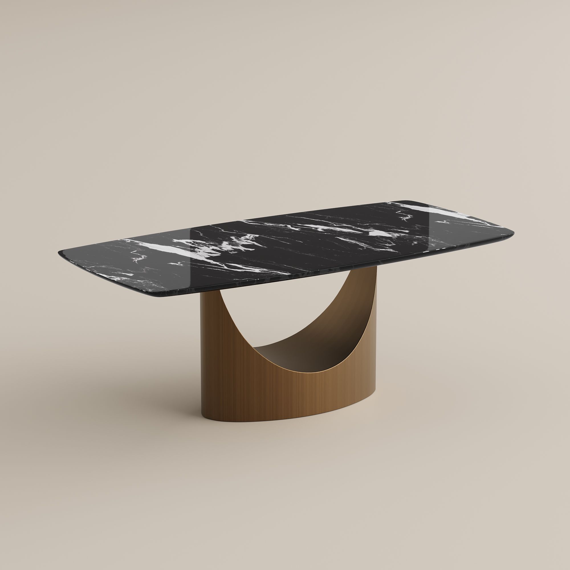 Partial Assembly Required Black Natural Marble Dining Tables