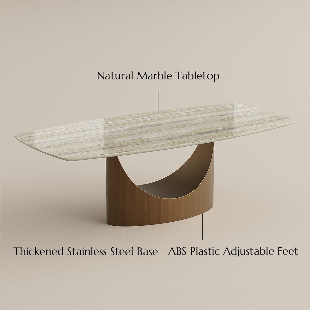 Marble Yellow Natural Marble Dining Tables