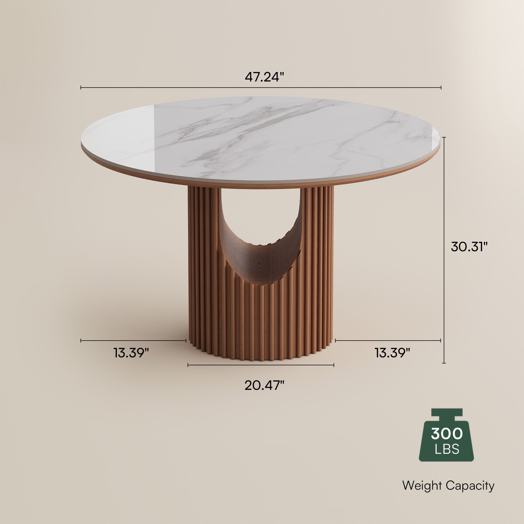 for 6 White Glossy Sintered Stone Dining Tables
