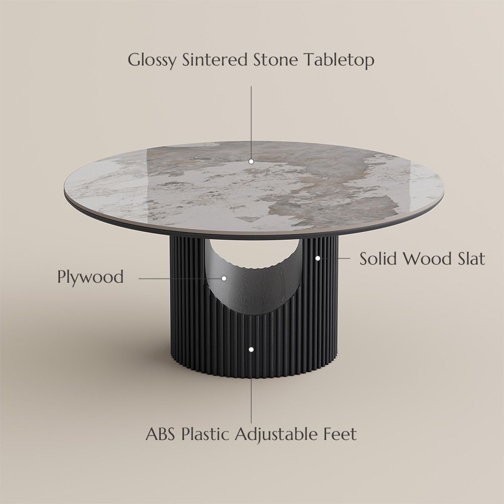 for 4 Pandora Glossy Sintered Stone Dining Tables