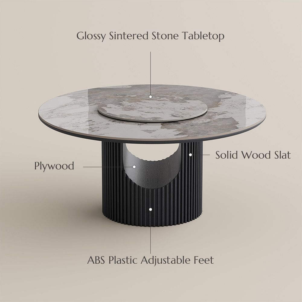 Sintered Stone Pandora Glossy Sintered Stone Dining Tables