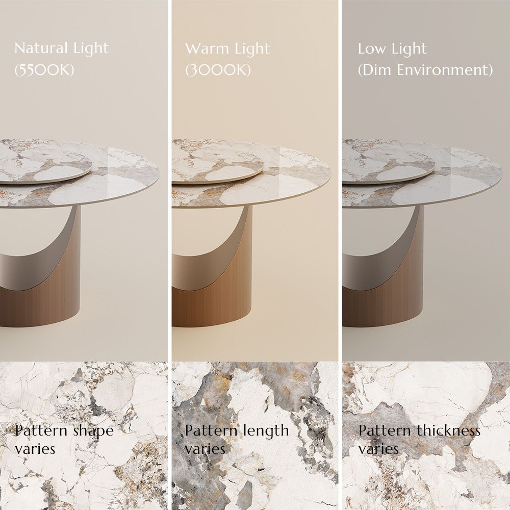 Kitchen Pandora Glossy Sintered Stone Dining Tables