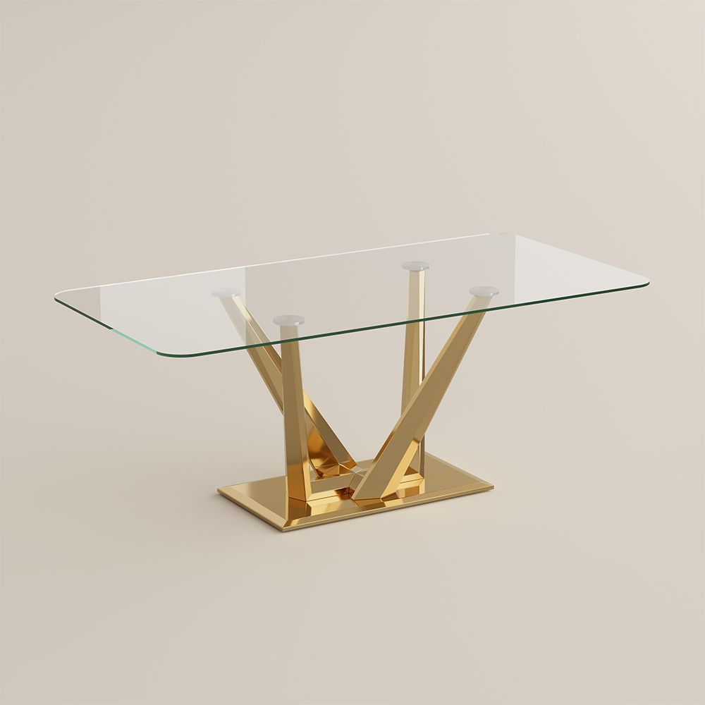Easy Assembly Tempered Glass Dining Tables