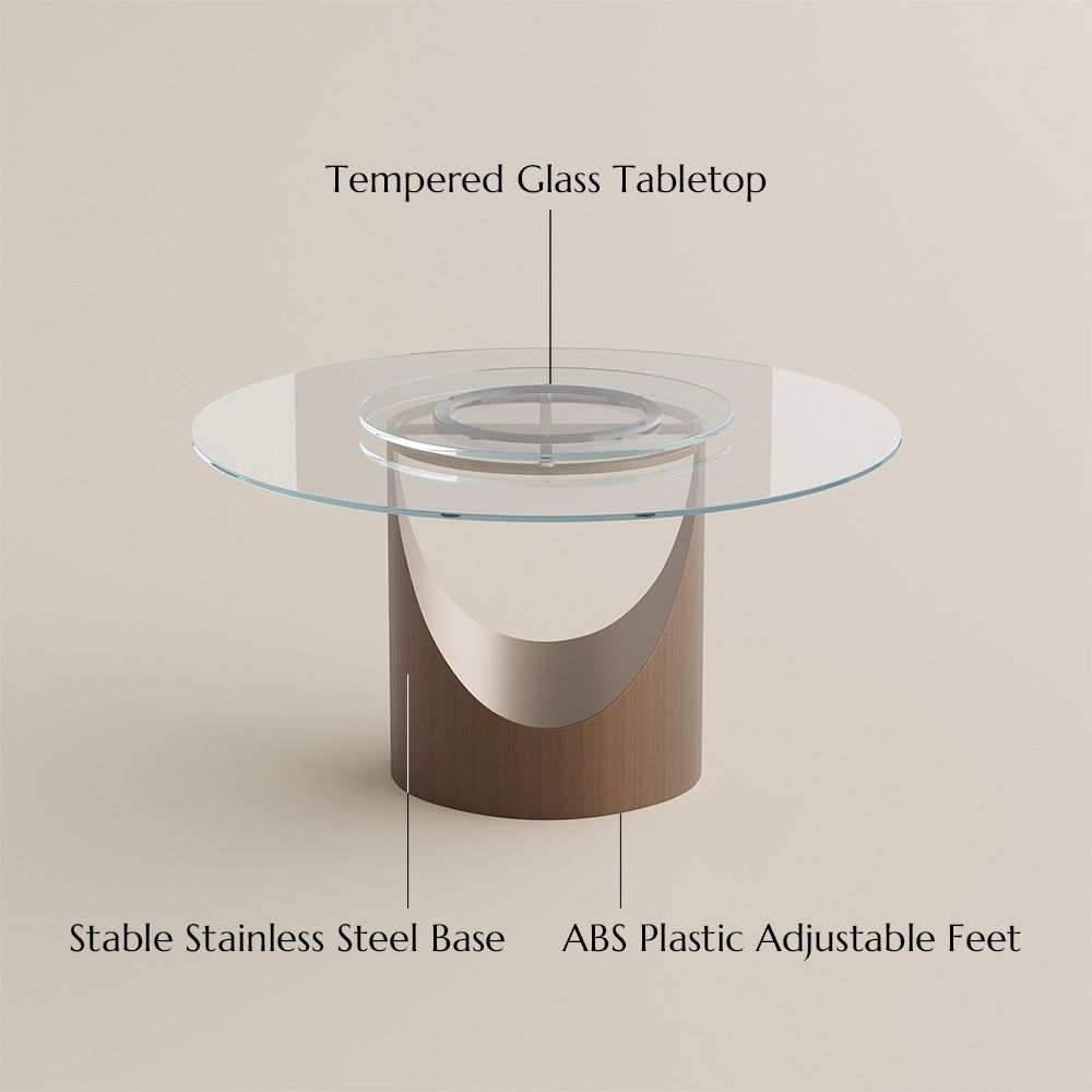 for 4 Clear Tempered Glass Dining Tables