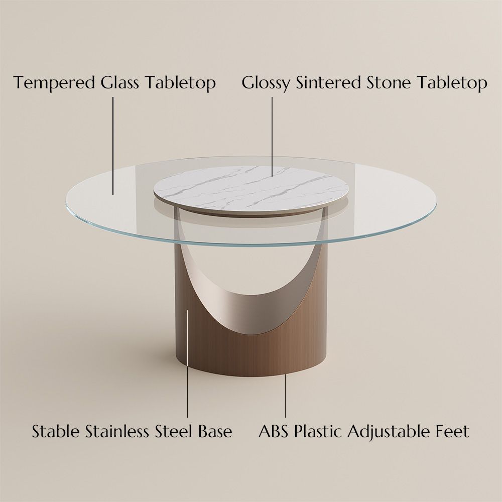 Tempered Glass Clear Tempered Glass Dining Tables