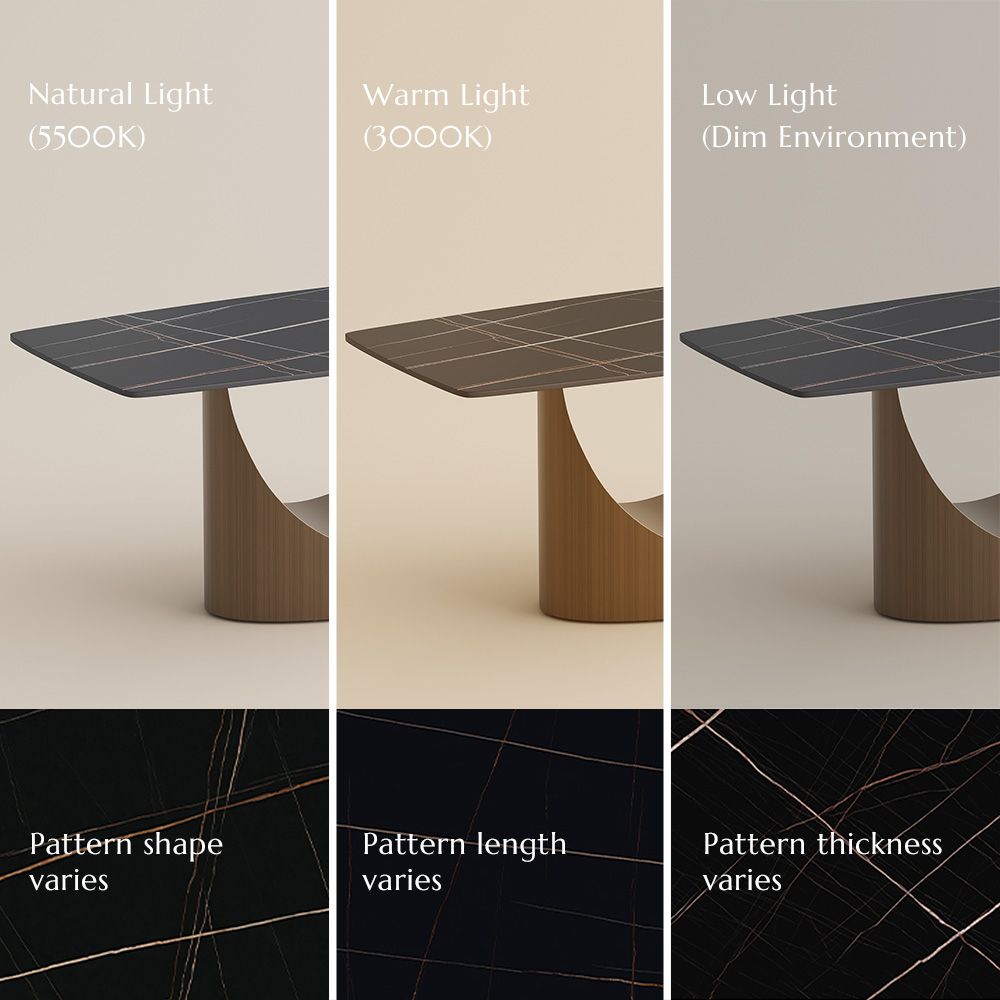 for 6 Matte Black Sintered Stone Dining Tables