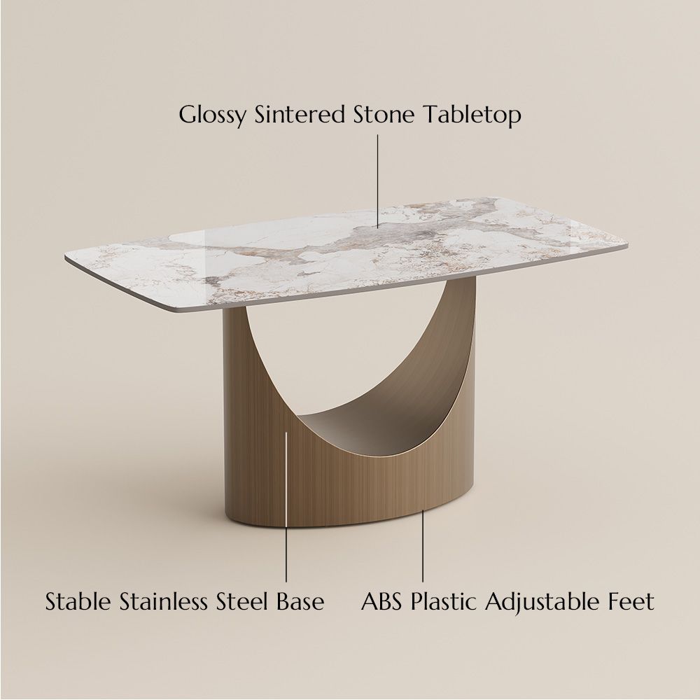 Modern Pandora Sintered Stone Dining Tables