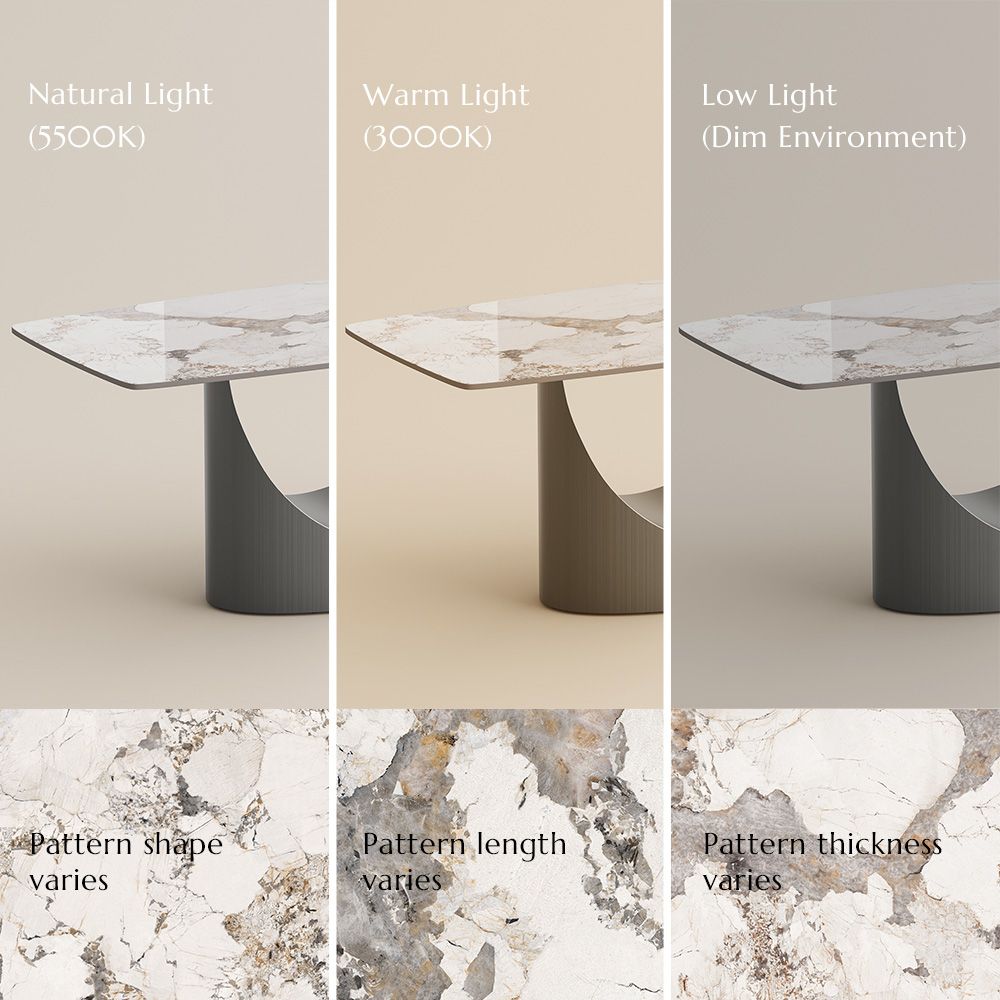 Stainless Steel Pandora Sintered Stone Dining Tables