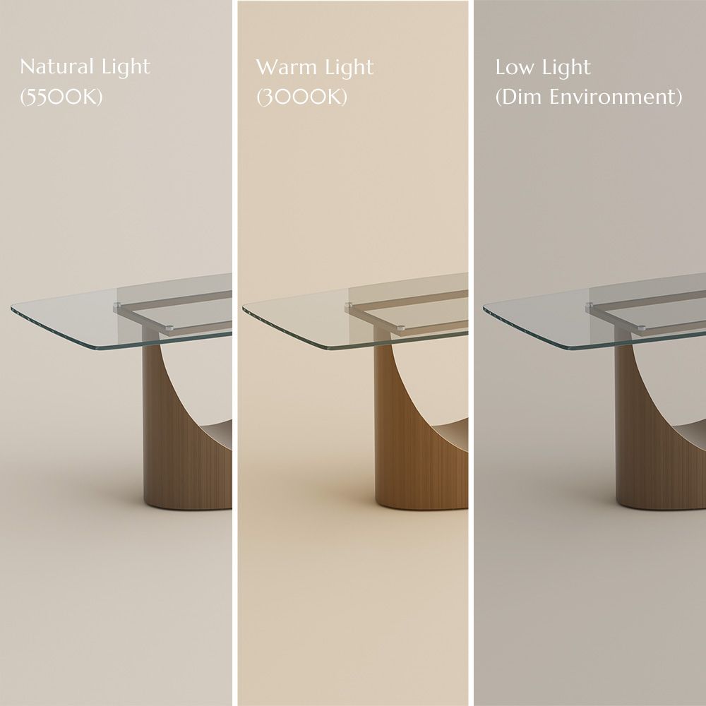 Clear Transparent Tempered Glass Dining Tables