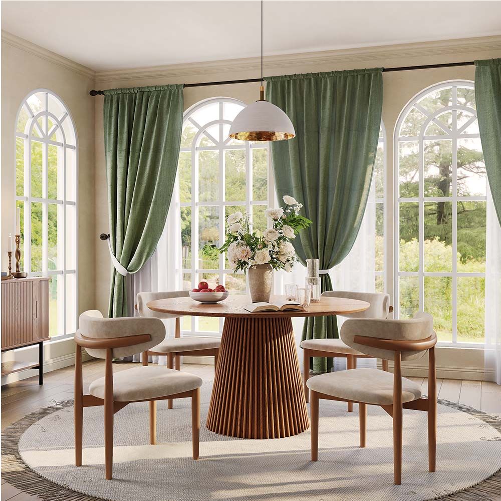 Small Space Walnut Color Plywood Dining Tables