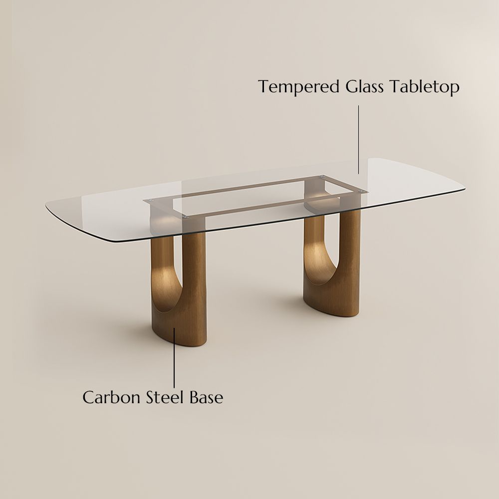 Clear Clear Glass Dining Tables