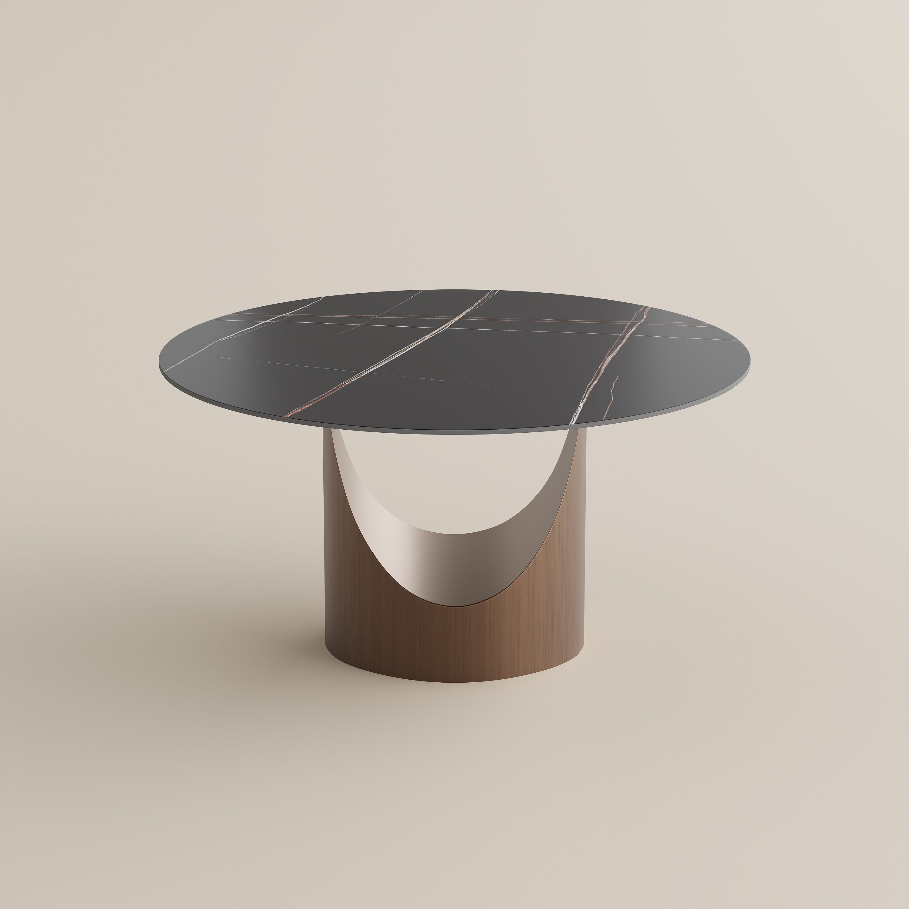Kitchen Black Matte Sintered Stone Dining Tables