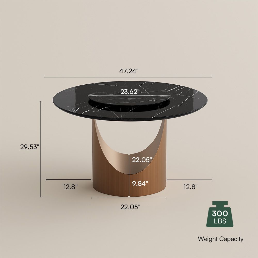 Black Natural Marble Dining Tables