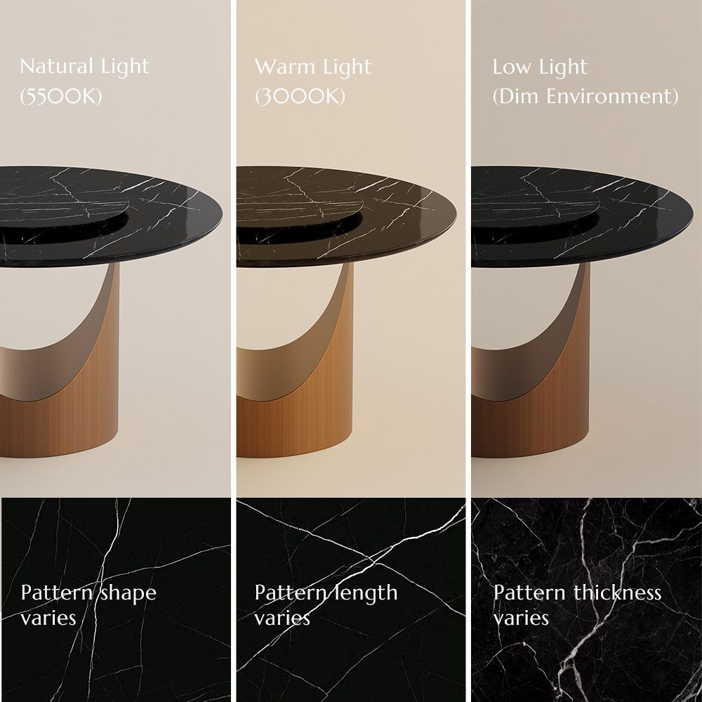 Black Natural Marble Dining Tables