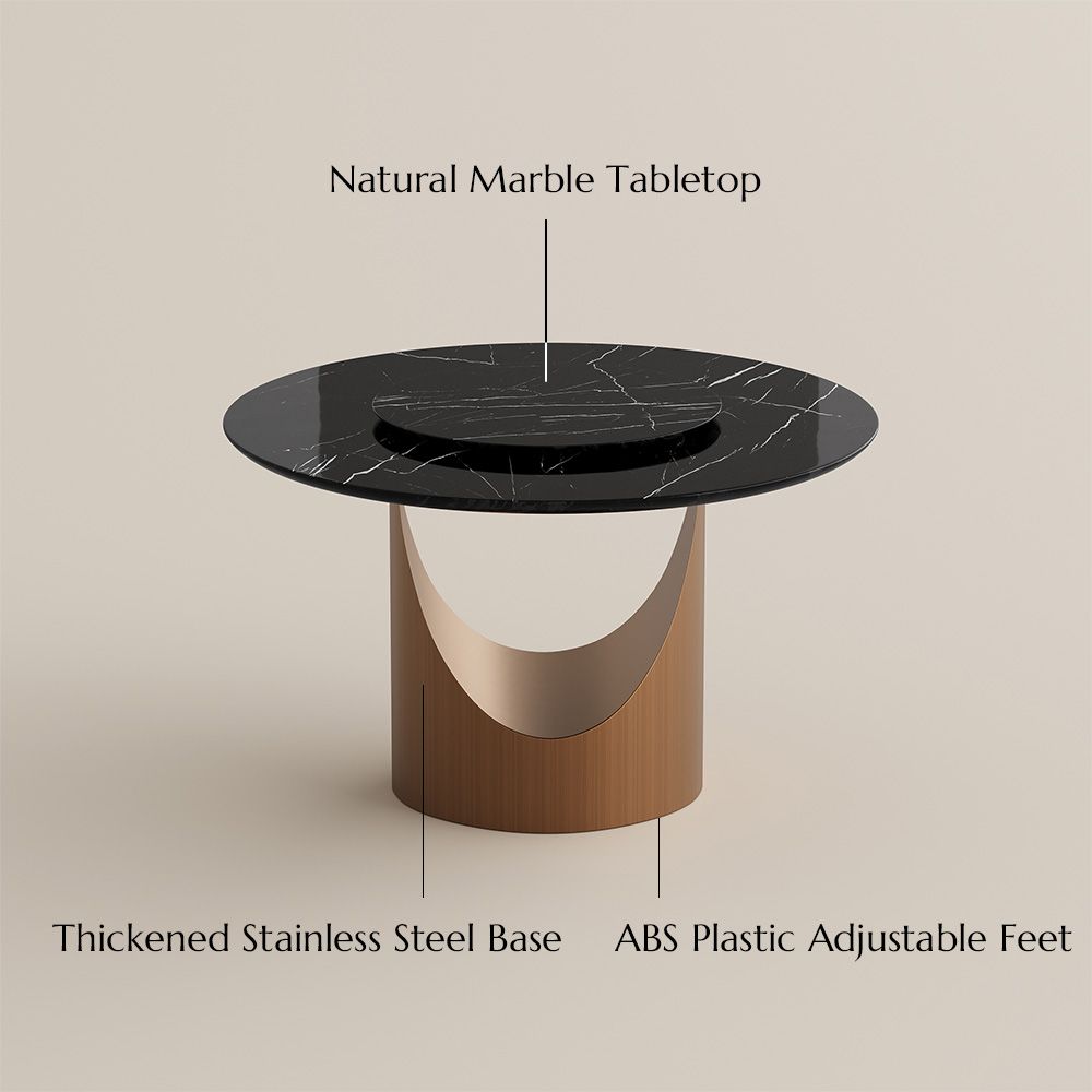 Black Natural Marble Dining Tables