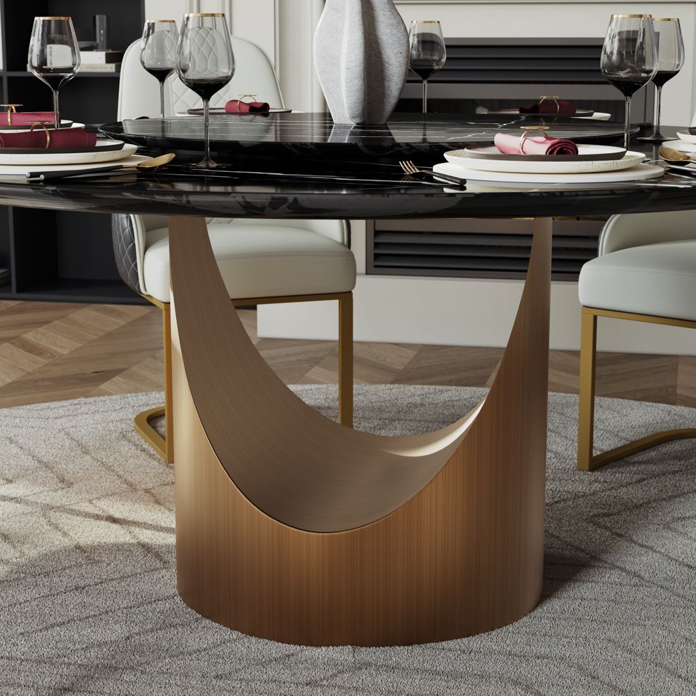 Black Natural Marble Dining Tables