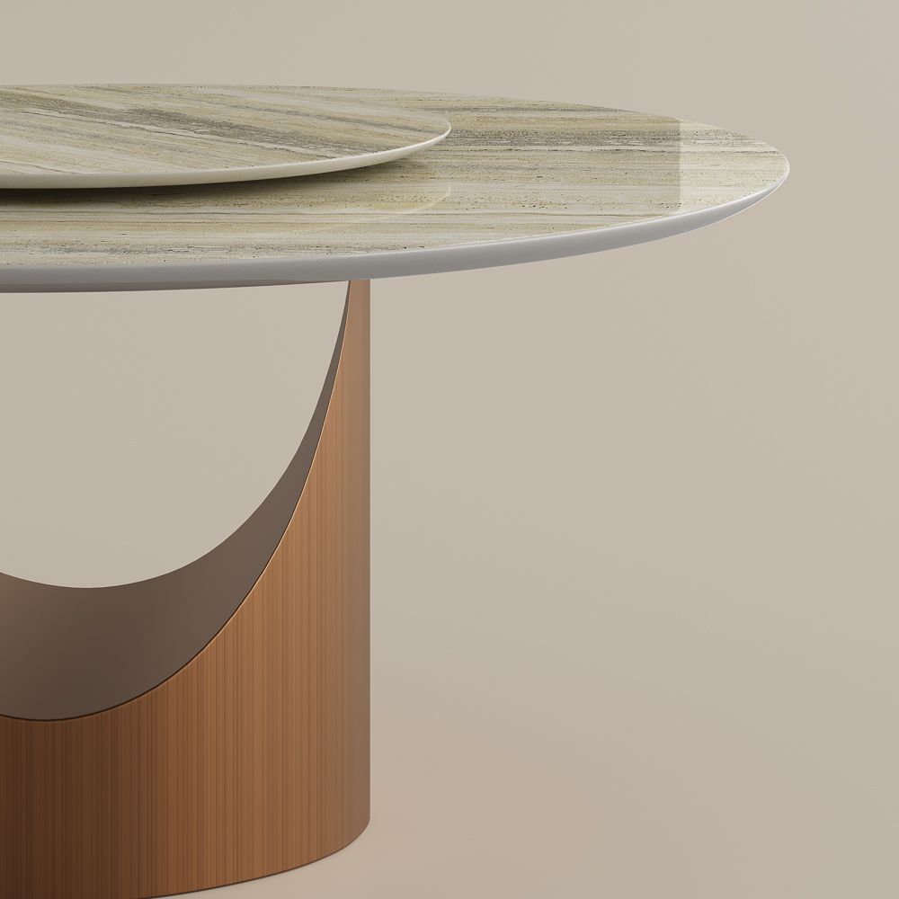 Yellow Natural Marble Dining Tables