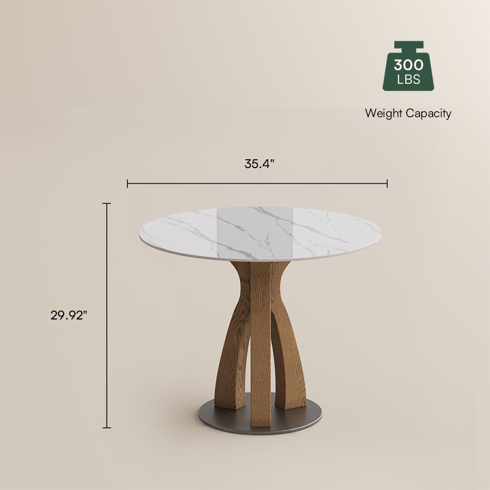 Seats 2 White Glossy Sintered Stone Dining Tables