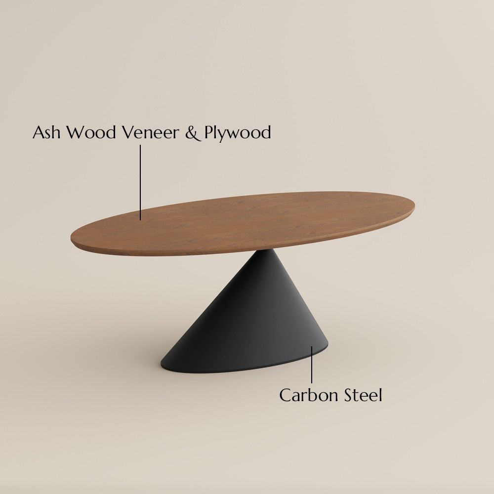 Seats 8 Walnut Color Engineered Wood Dining Tables