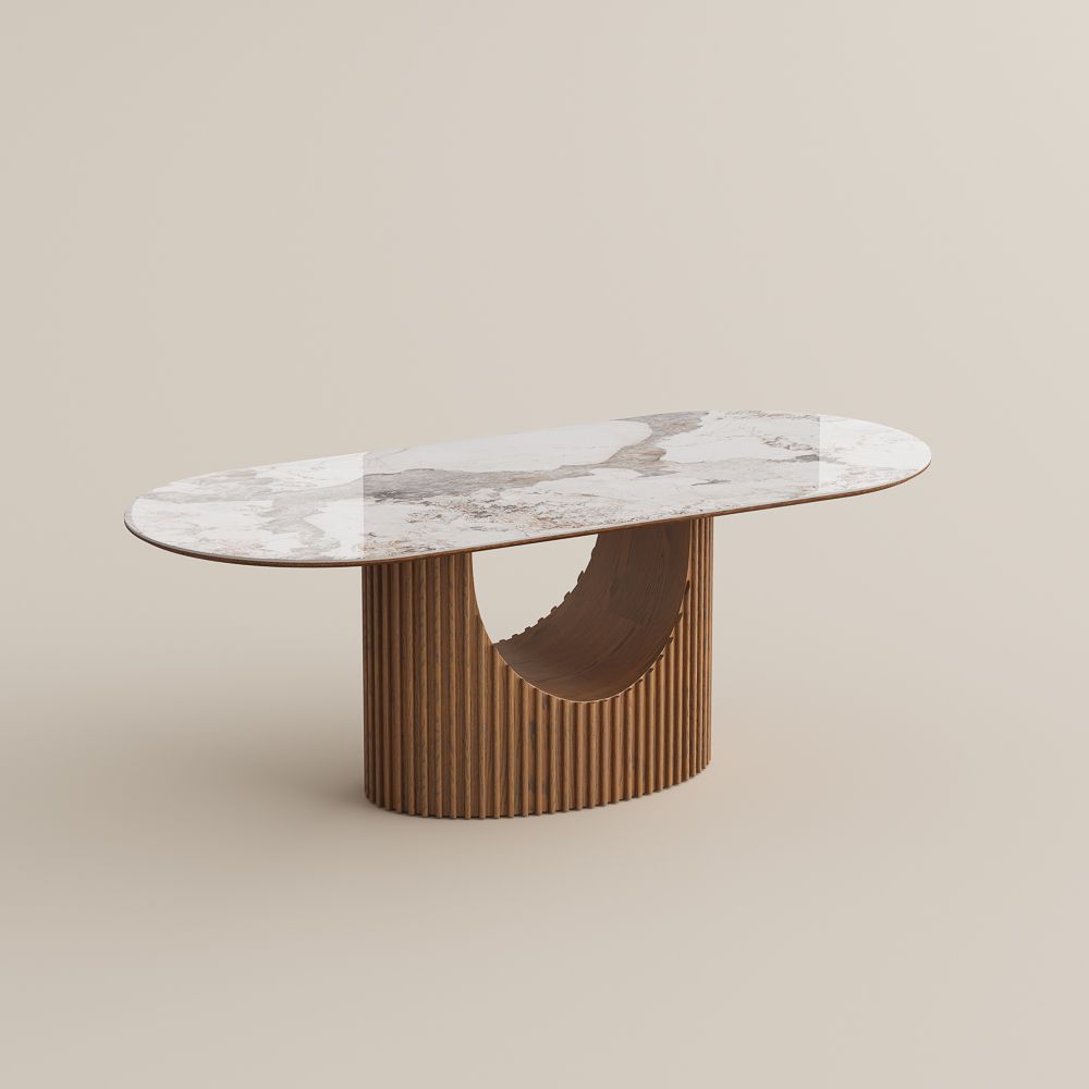 Plywood Pandora Solid +PlyWood Dining Tables