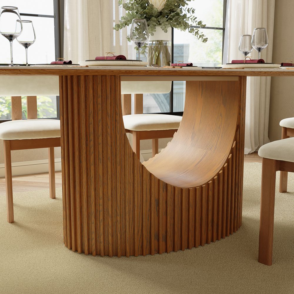 Base Pandora Solid +PlyWood Dining Tables