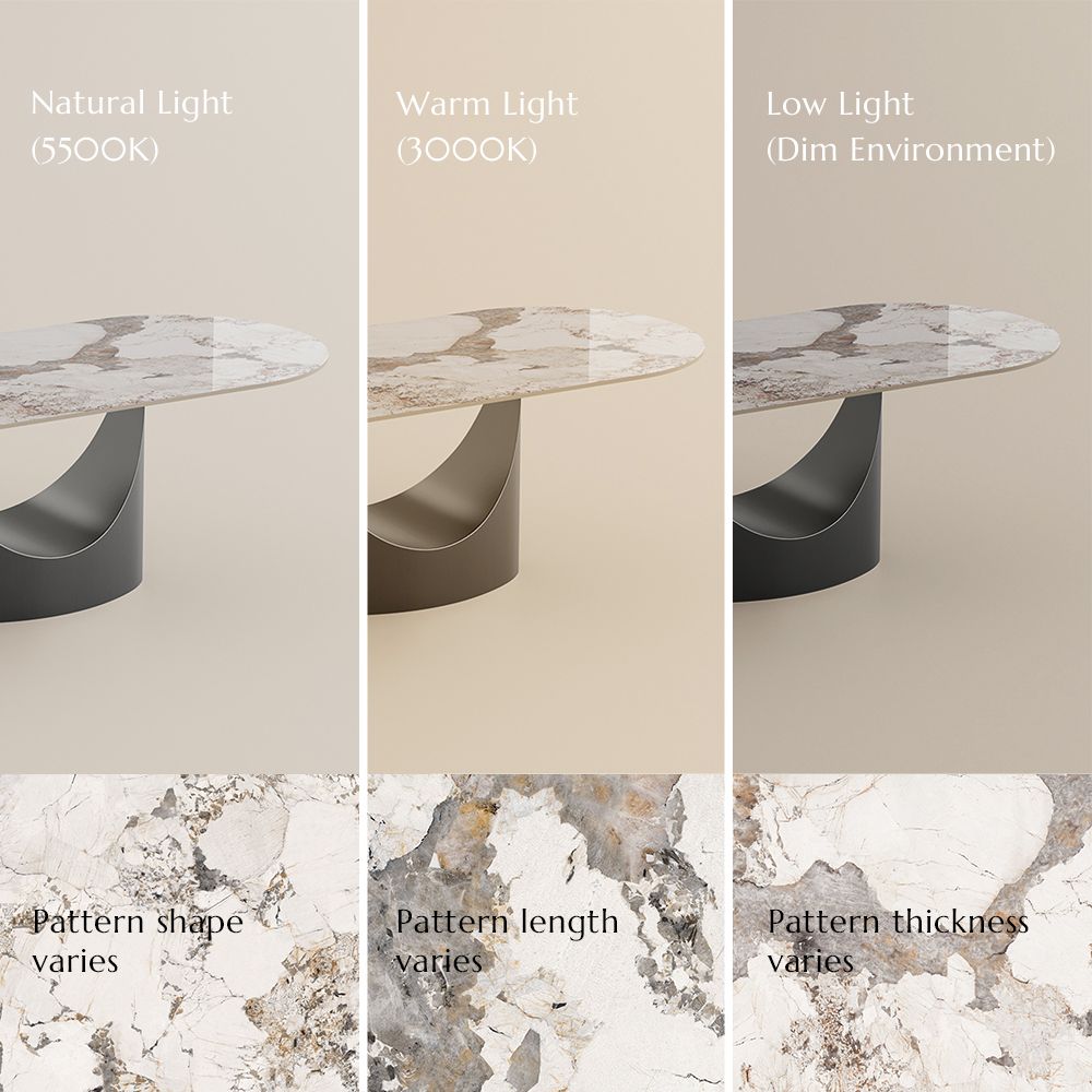 Glossy Sintered Stone Pandora Sintered Stone Dining Tables