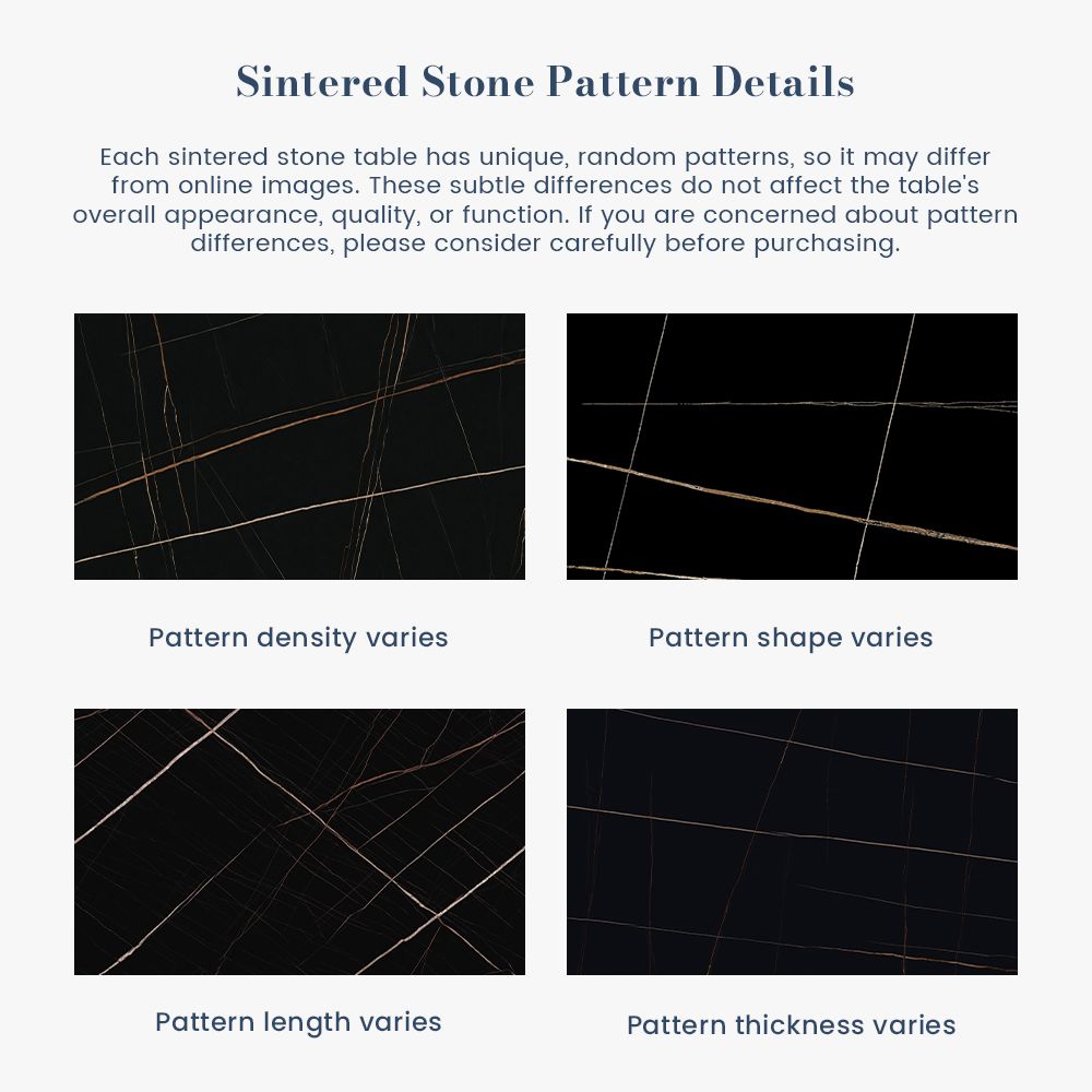 Black Sintered Stone Pattern Details