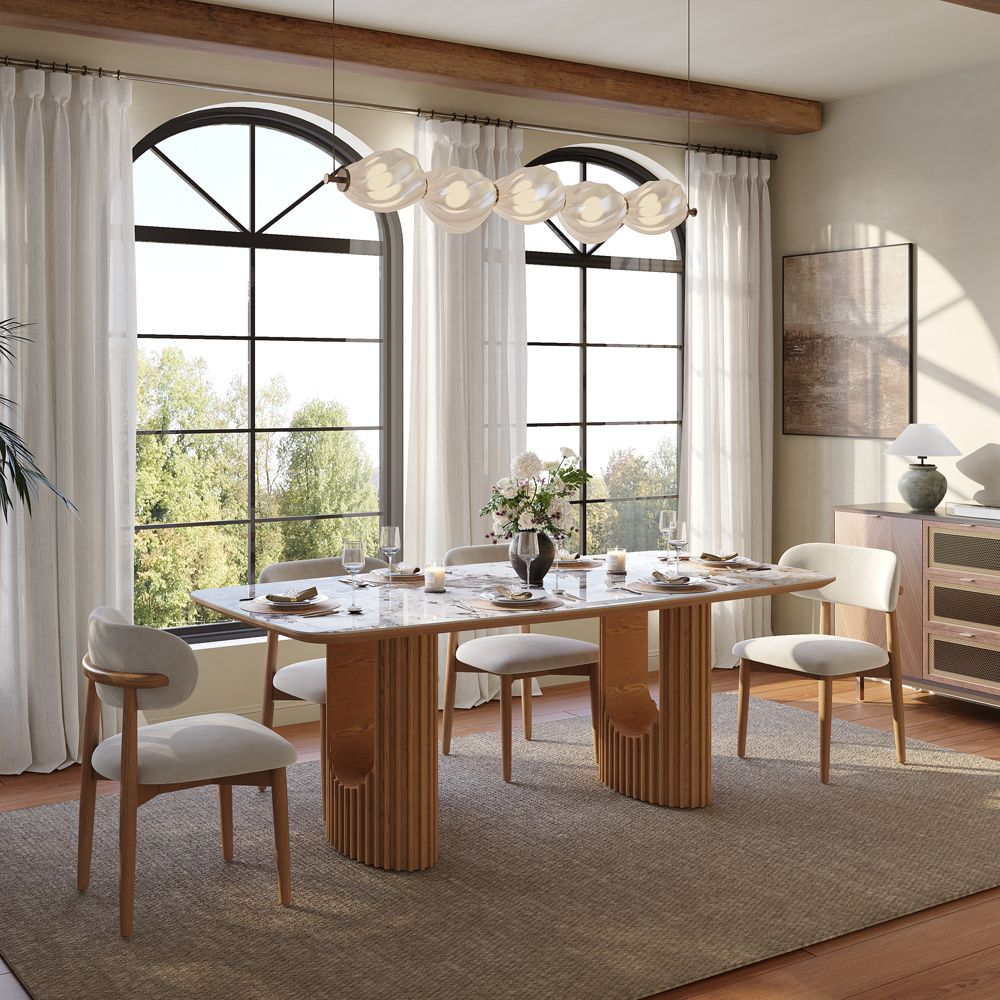 Glossy Sintered Stone Dining Tables