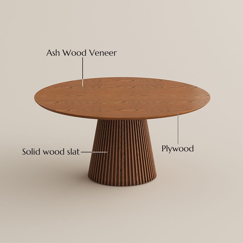 Walnut Walnut Color Plywood + Ash veneer Dining Tables