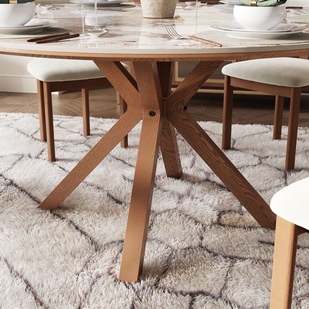 for 4 Pandora Glossy Sintered Stone Dining Tables