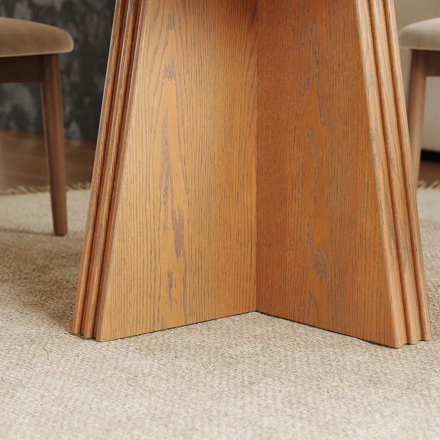 Walnut Color Walnut Color Engineered Wood Dining Tables