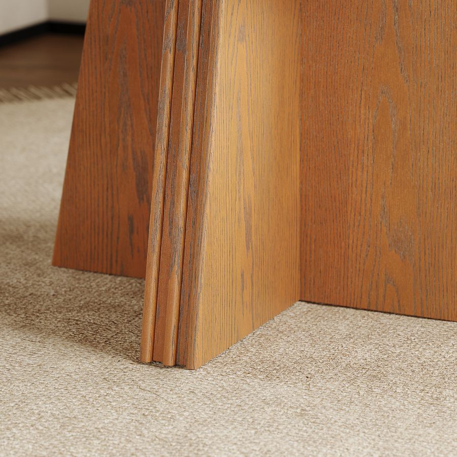 Partial Assembly Required Walnut Color Engineered Wood Dining Tables