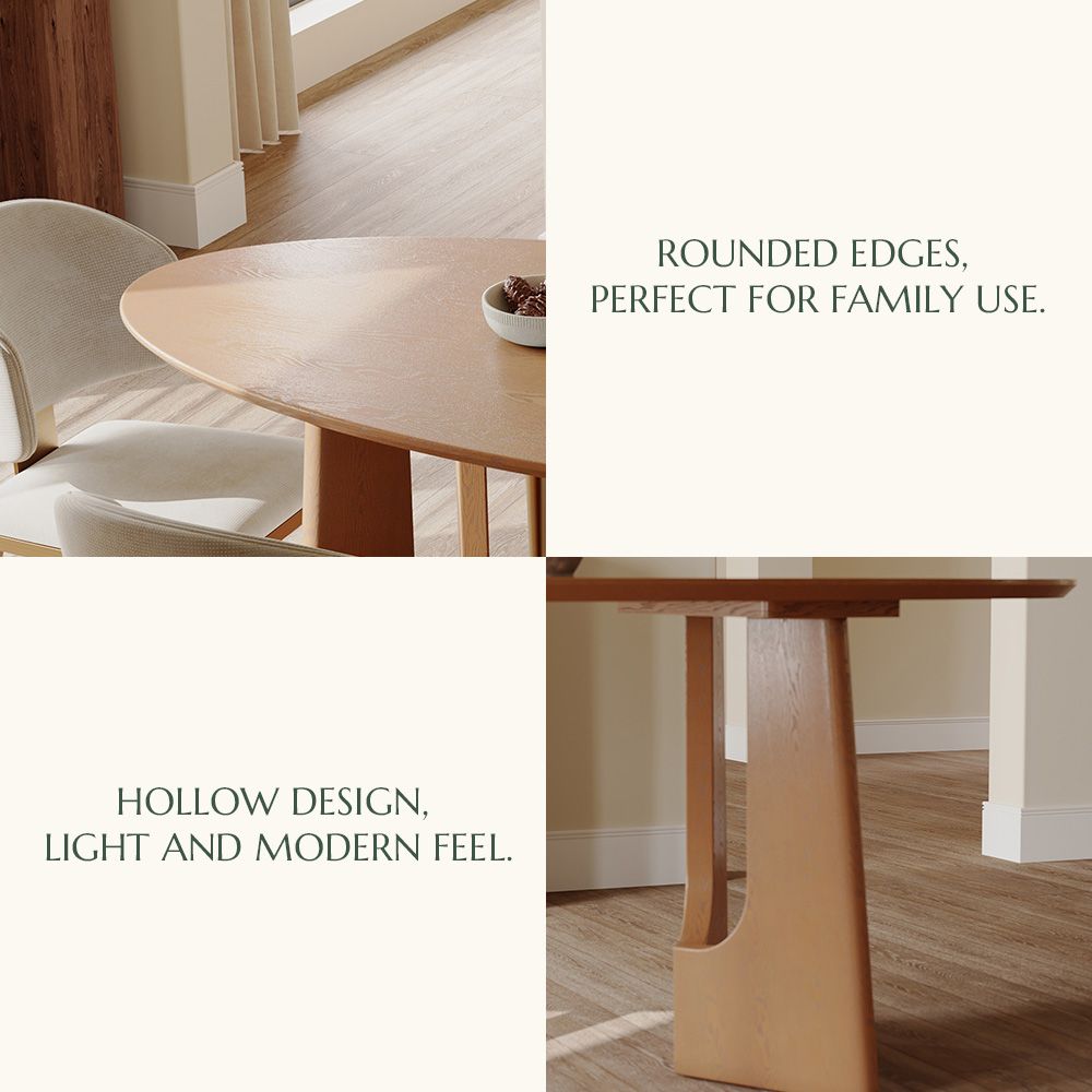 Walnut Walnut Color Engineered Wood Dining Tables