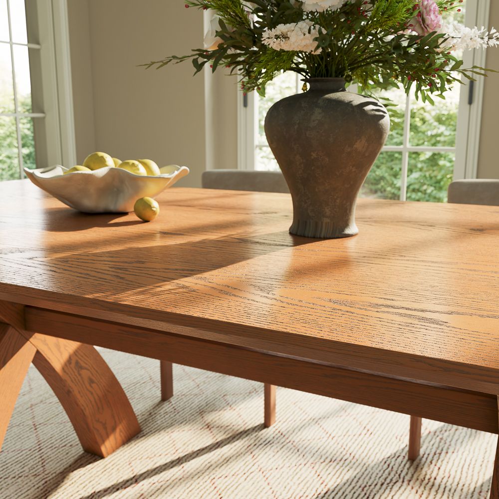 Walnut Color Engineered Wood Dining Tables