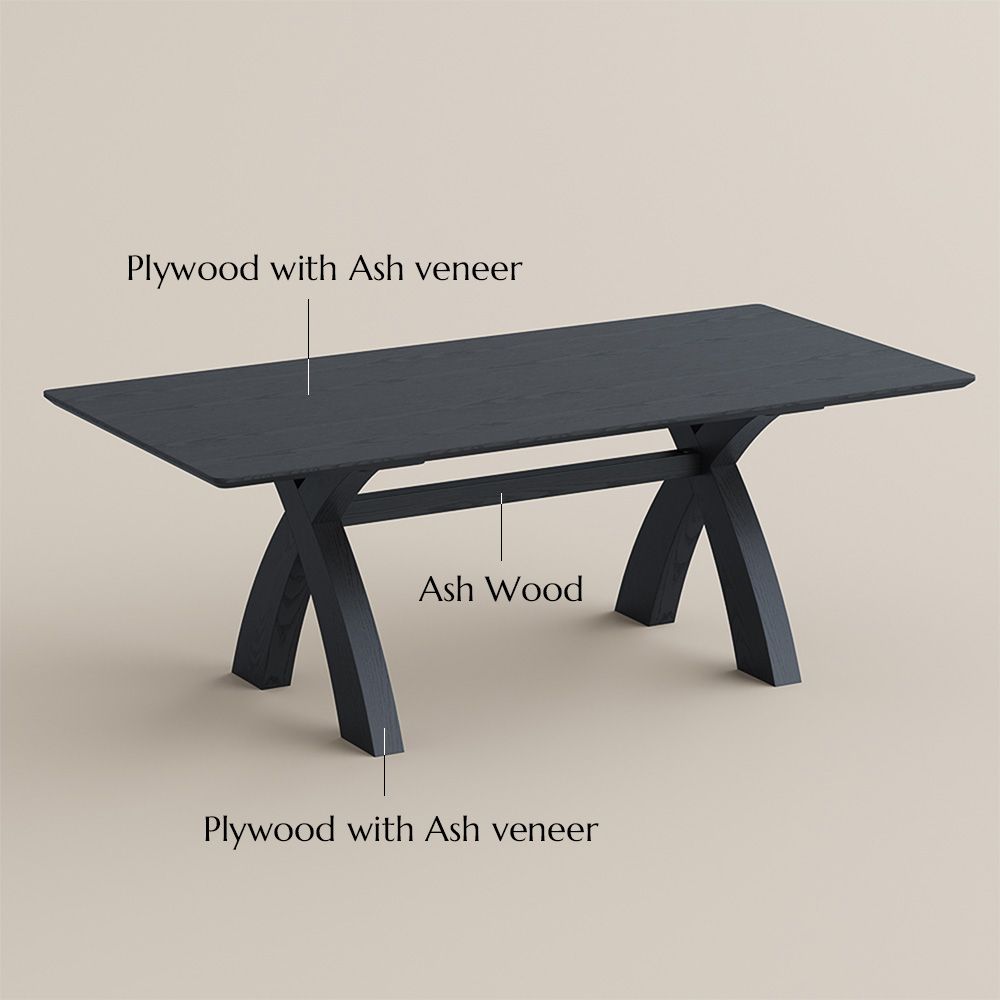 Partial Assembly Required Black Engineered Wood Dining Tables